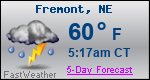 Weather Forecast for Fremont, NE
