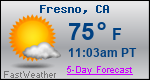 Weather Forecast for Fresno, CA