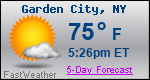 Weather Forecast for Garden City, NY