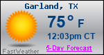 Weather Forecast for Garland, TX