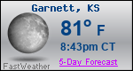 Weather Forecast for Garnett, KS