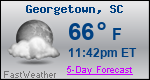 Weather Forecast for Georgetown, SC