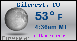 Weather Forecast for Gilcrest, CO