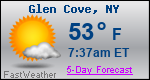 Weather Forecast for Glen Cove, NY