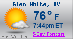 Weather Forecast for Glen White, WV