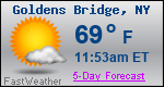 Weather Forecast for Goldens Bridge, NY