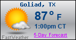 Weather Forecast for Goliad, TX