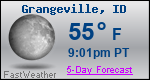 Weather Forecast for Grangeville, ID