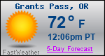 Weather Forecast for Grants Pass, OR