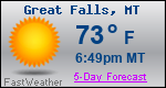 Weather Forecast for Great Falls, MT