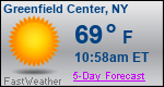 Weather Forecast for Greenfield Center, NY
