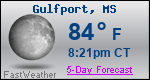 Weather Forecast for Gulfport, MS