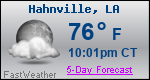 Weather Forecast for Hahnville, LA