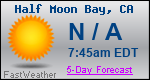 Weather Forecast for Half Moon Bay, CA