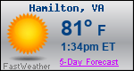 Weather Forecast for Hamilton, VA