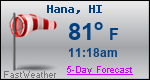Weather Forecast for HÄna, HI