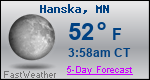 Weather Forecast for Hanska, MN