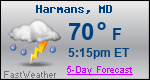 Weather Forecast for Harmans, MD