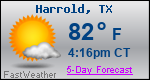 Weather Forecast for Harrold, TX