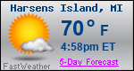 Weather Forecast for Harsens Island, MI