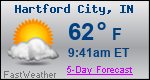 Weather Forecast for Hartford City, IN