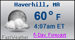 Weather Forecast for Haverhill, MA
