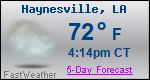 Weather Forecast for Haynesville, LA