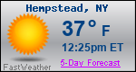 Weather Forecast for Hempstead, NY