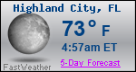 Weather Forecast for Highland City, FL