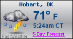 Weather Forecast for Hobart, OK