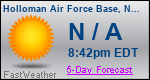 Weather Forecast for Holloman Air Force Base, NM