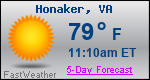 Weather Forecast for Honaker, VA