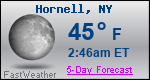 Weather Forecast for Hornell, NY