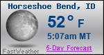 Weather Forecast for Horseshoe Bend, ID