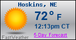 Weather Forecast for Hoskins, NE