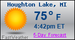 Weather Forecast for Houghton Lake, MI