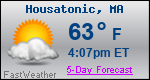 Weather Forecast for Housatonic, MA