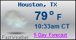 Weather Forecast for Houston, TX