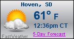 Weather Forecast for Hoven, SD