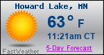 Weather Forecast for Howard Lake, MN