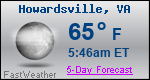 Weather Forecast for Howardsville, VA