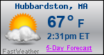 Weather Forecast for Hubbardston, MA
