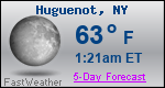 Weather Forecast for Huguenot, NY