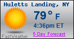 Weather Forecast for Huletts Landing, NY