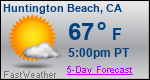 Weather Forecast for Huntington Beach, CA