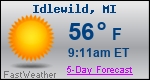 Weather Forecast for Idlewild, MI