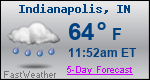 Weather Forecast for Indianapolis, IN
