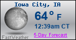Weather Forecast for Iowa City, IA