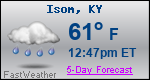 Weather Forecast for Isom, KY