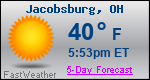 Weather Forecast for Jacobsburg, OH